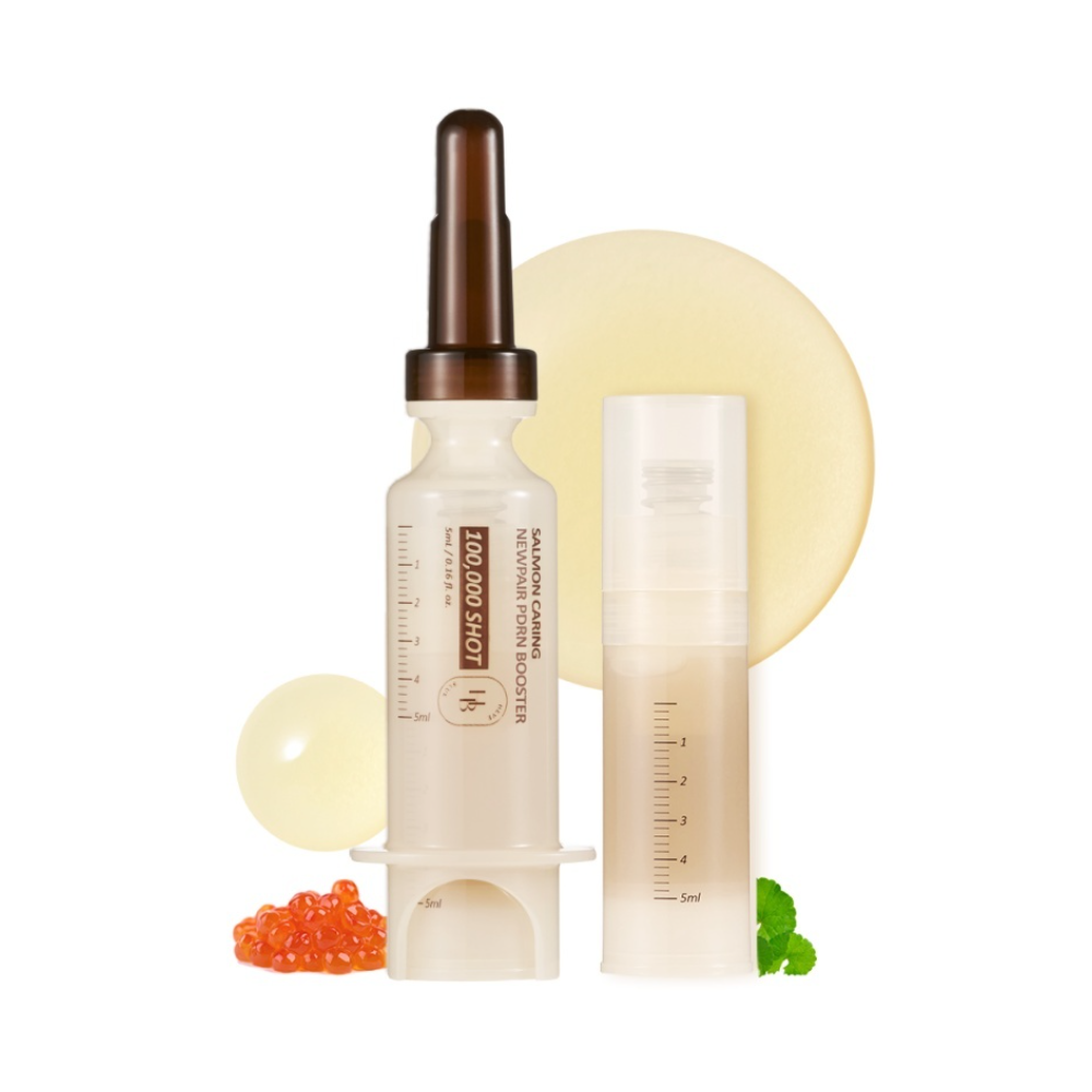 Heveblue Salmon Caring Centella New Pair PDRN Booster 100,000 Shot Essence