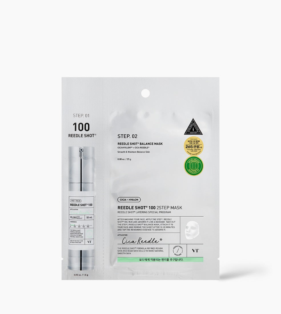 VT Cosmetics Reedle Shot 2-Step Mask, 100 (1.5 g + 25 g)