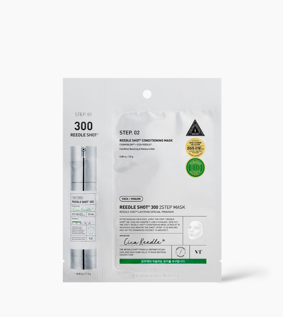 VT Cosmetics Reedle Shot 2-Step Mask, 300 (1.5 g + 25 g)