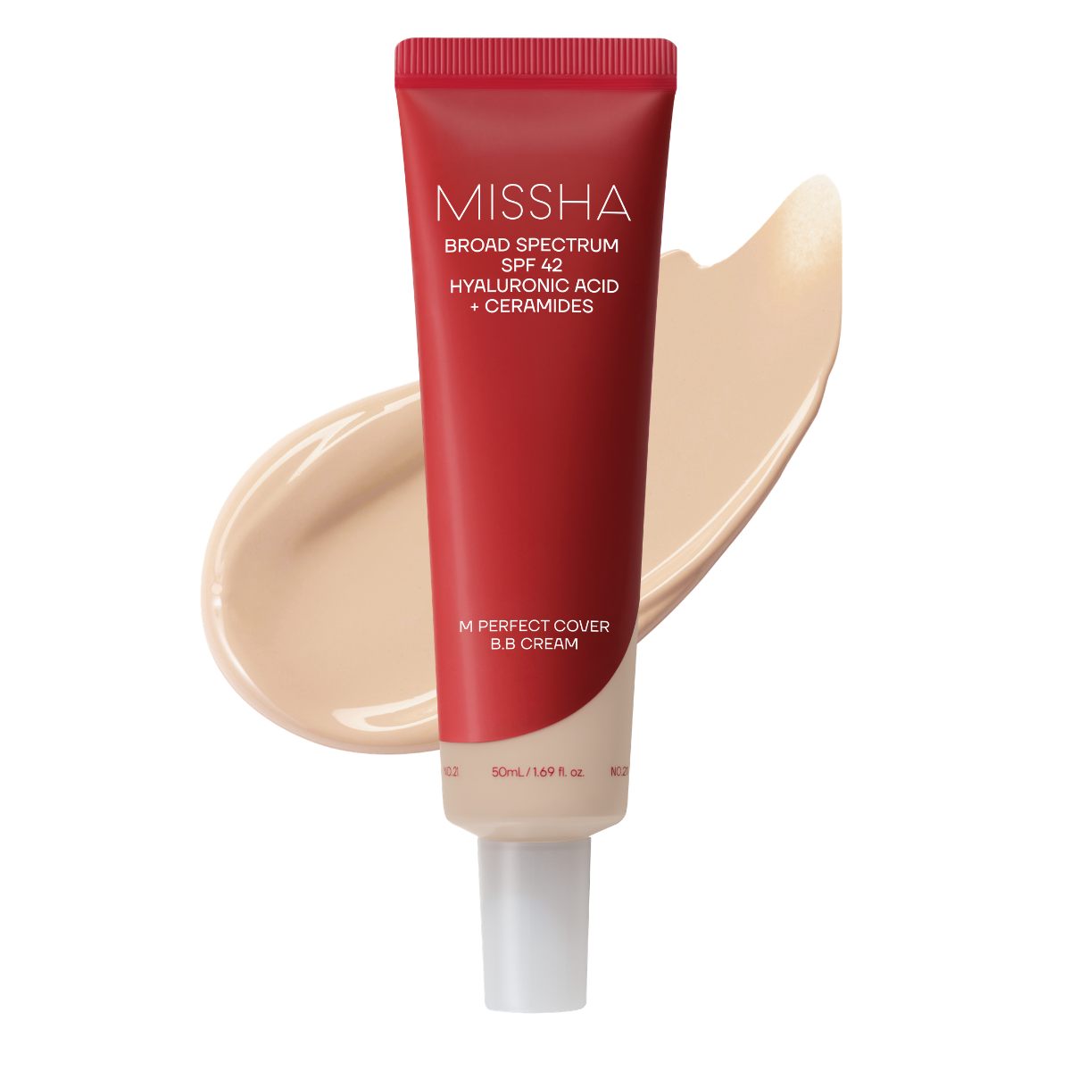 Missha M Perfect Cover BB Cream SPF42 PA+++, #21 Light Beige / 50 ml