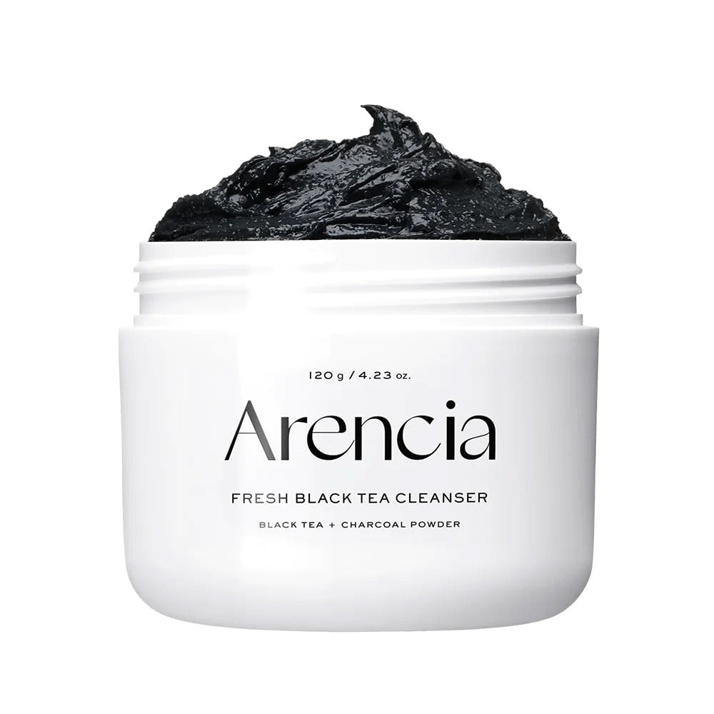 Arencia Black Tea & Yuzu Rice Mochi Cleanser, 120 g