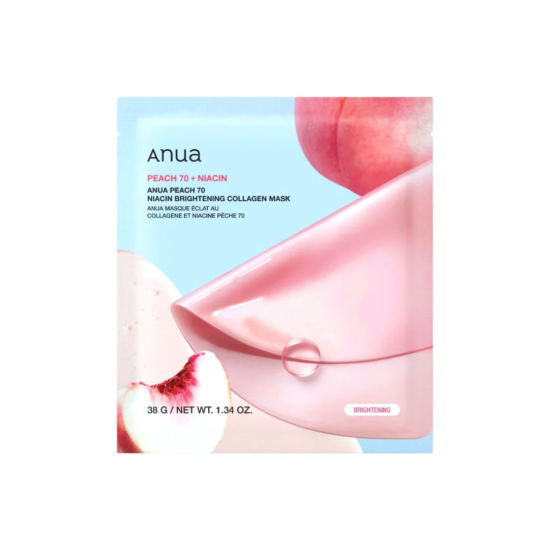 Anua Peach 70 Niacin Brightening Collagen Mask — 1 sheet