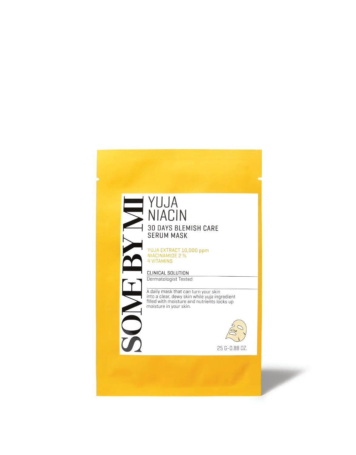 Some By Mi Yuja Niacin 30 Days Blemish Care Serum Mask, 25 g / 1 sheet