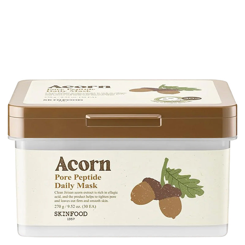 Skinfood Acorn Pore Peptide Daily Mask, 270 g / 30 sheets