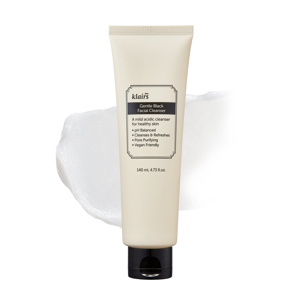 Klairs Gentle Black Facial Cleanser, 140 ml