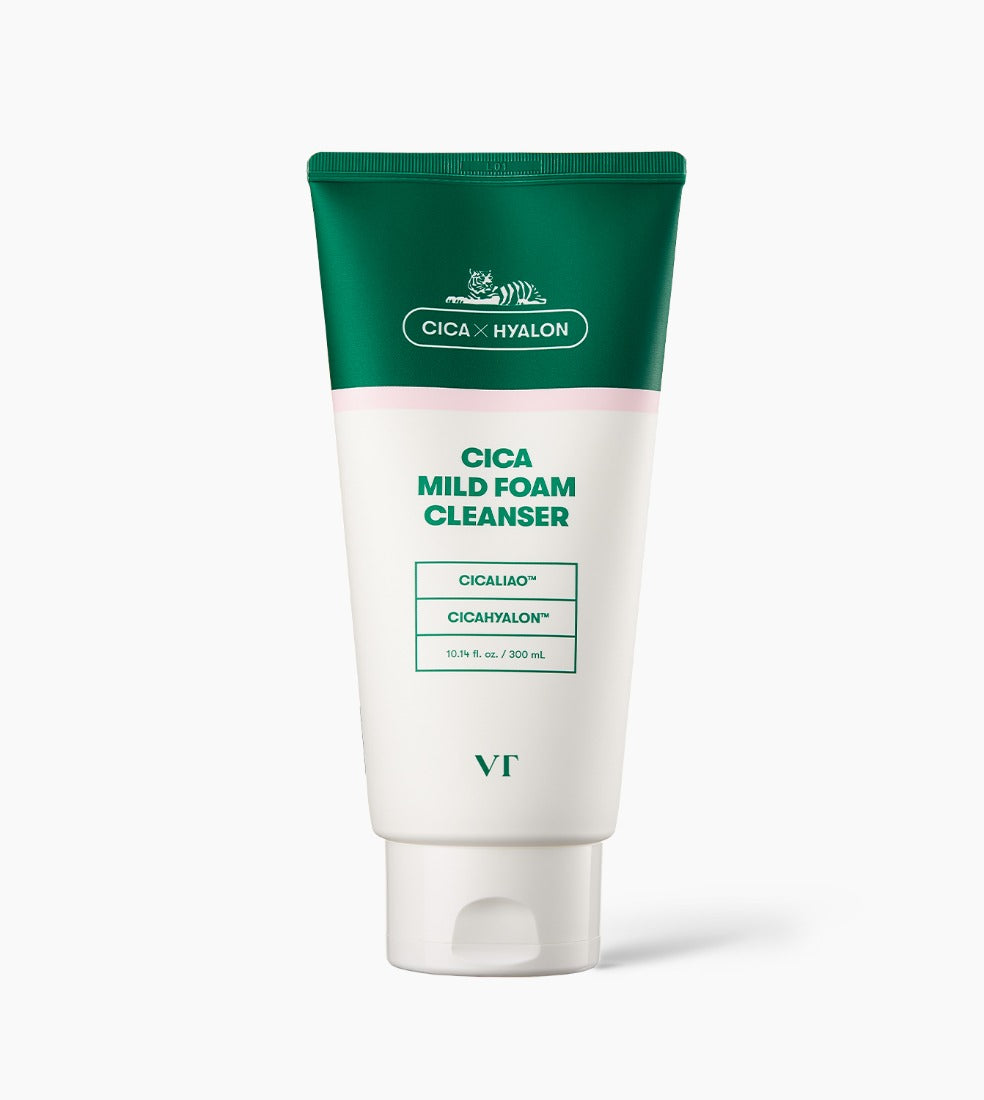 VT Cosmetics Cica Mild Foam Cleanser, 300 ml