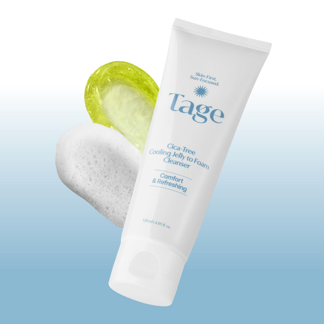 Tage Cica-Tree Cooling Jelly to Foam Cleanser, 120 ml