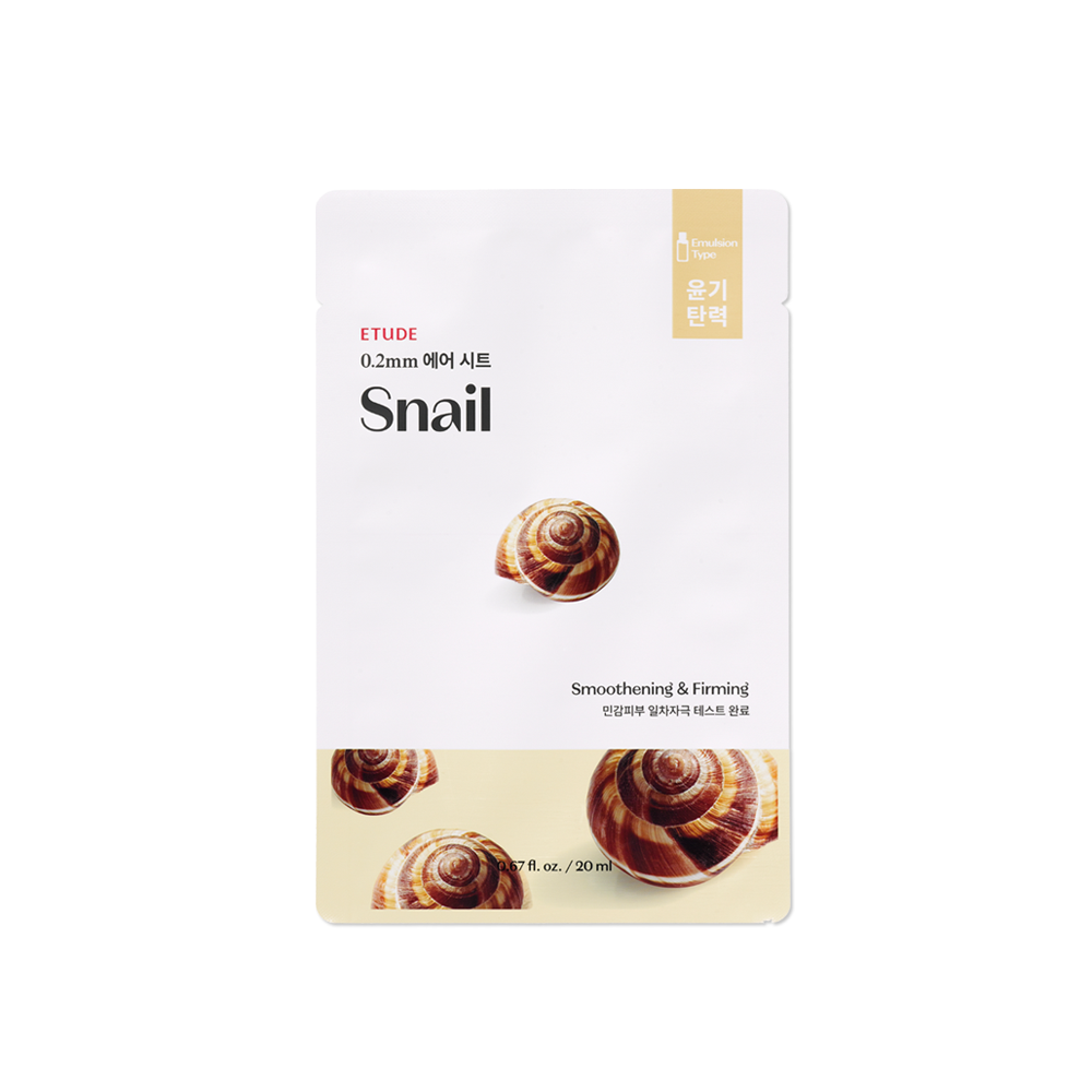 Etude 0.2 Therapy Air Mask, Snail / 20 ml / 1 sheet