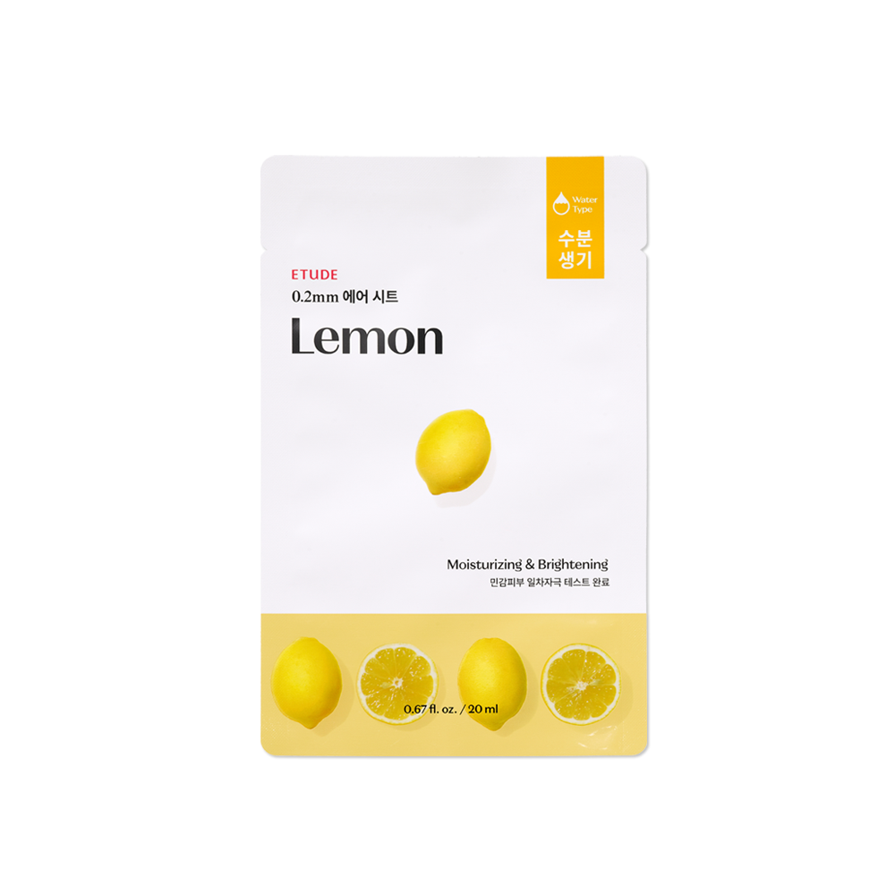 Etude 0.2 Therapy Air Mask, Lemon / 20 ml / 1 sheet