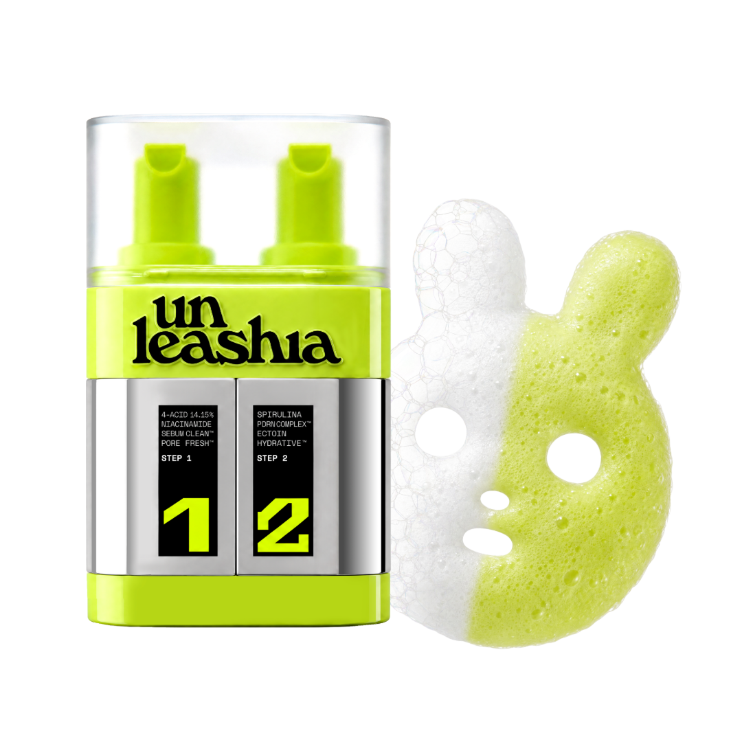 Unleashia Two Step Zero Pore Overnight Bubble Mask, 1 dual-chamber bottle
