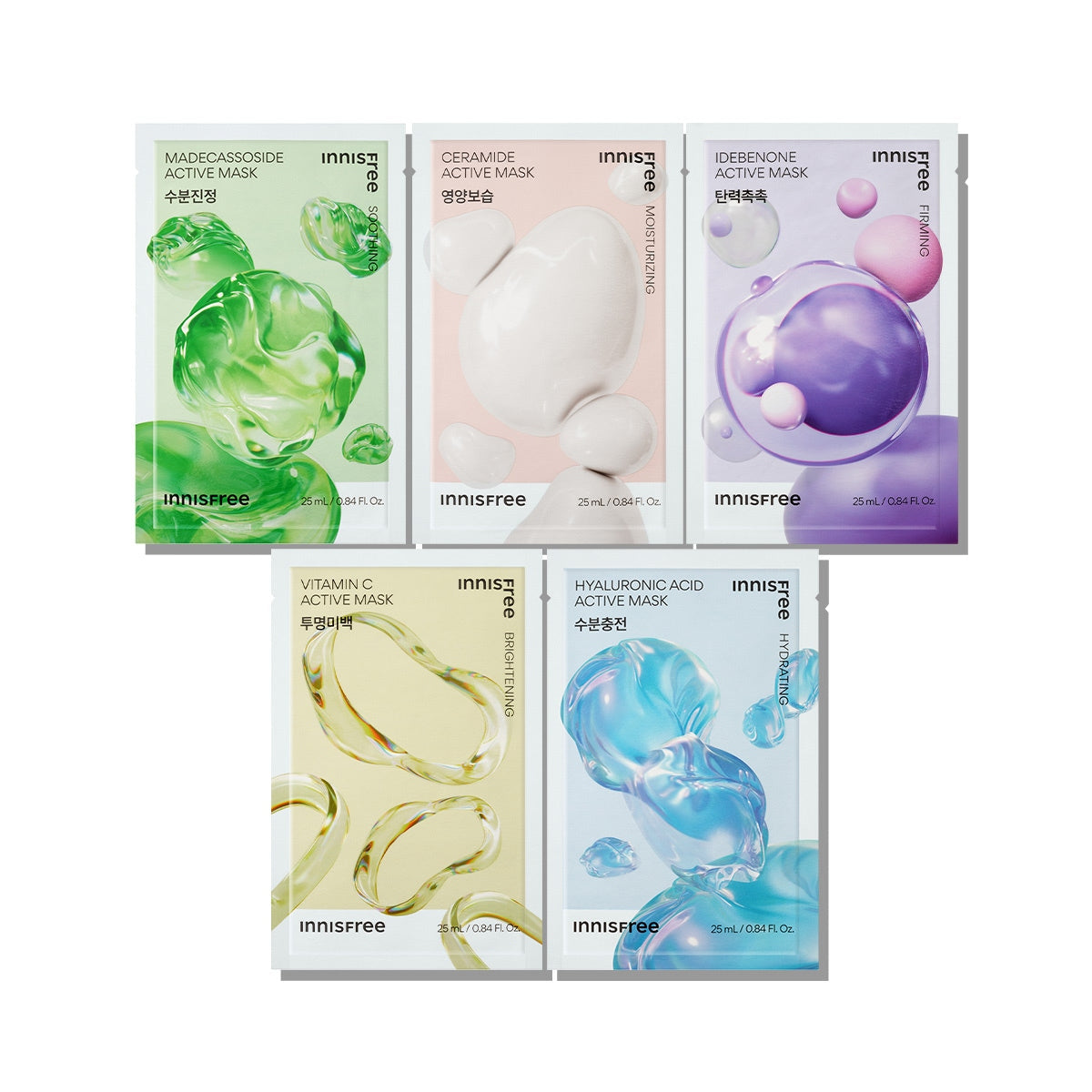 Innisfree Active Mask, Madecassoside / 25 ml / 1 sheet