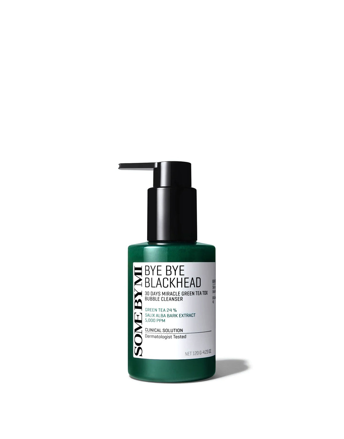 Some By Mi Bye Bye Blackhead 30 Days Miracle Green Tea Tox Bubble Cleanser — 120 g