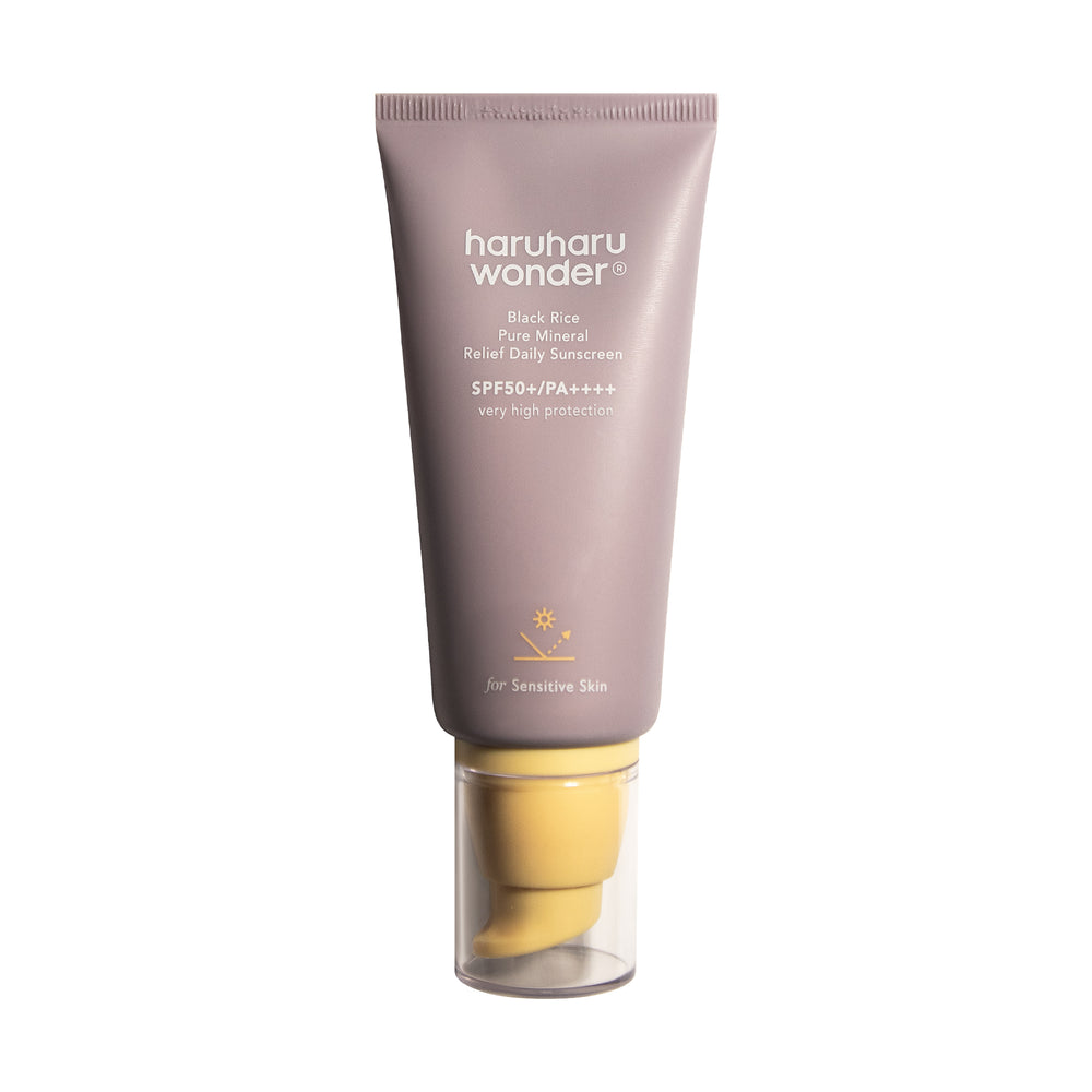 Haruharu Wonder Black Rice Pure Mineral Relief Daily Sunscreen SPF50+ PA++++ (Unscented) — 50 ml