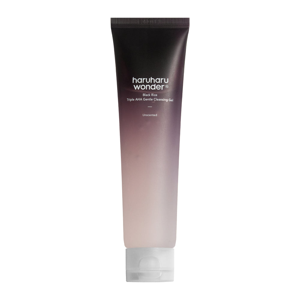 Haruharu Wonder Black Rice Triple AHA Gentle Cleansing Gel (Unscented) — 100 ml