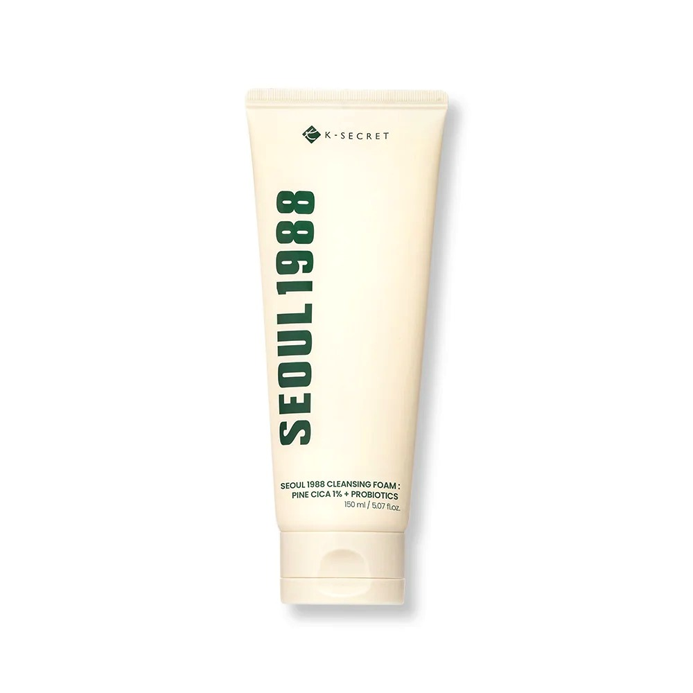 K-SECRET Seoul 1988 Cleansing Foam: Pine Cica 1% + Probiotics — 150 ml