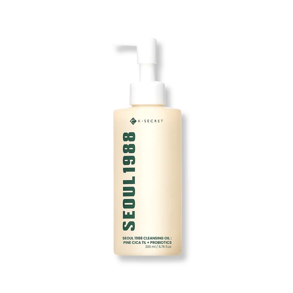 K-SECRET Seoul 1988 Cleansing Oil: Pine Cica 1% + Probiotics — 200 ml