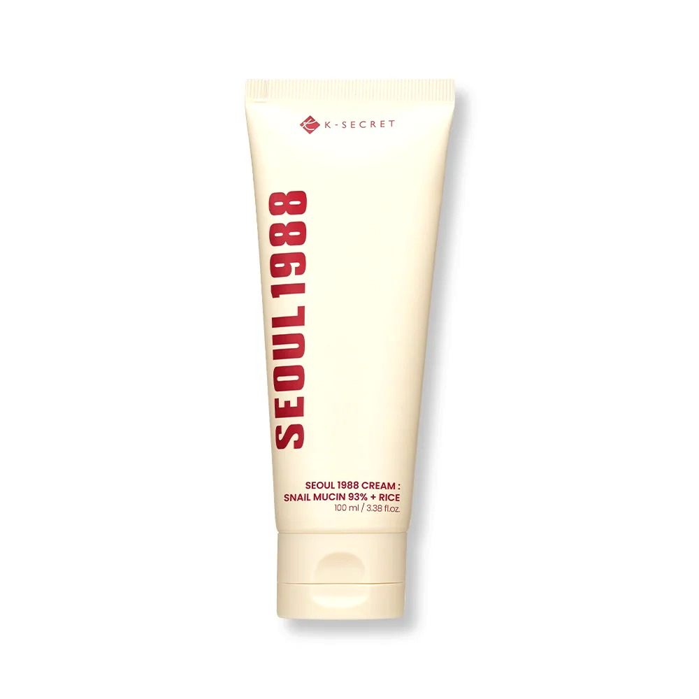 K-SECRET Seoul 1988 Cream: Snail Mucin 93% + Rice — 100 ml