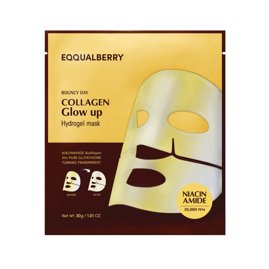 Eqqualberry Collagen Glow Up Hydrogel Mask, 1 sheet